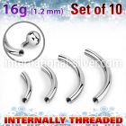 xbn16gin loose body jewelry parts surgical steel 316l 