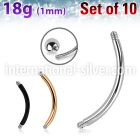 xbn18g loose body jewelry parts surgical steel 316l 