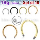 xcb18g loose body jewelry parts surgical steel 316l 
