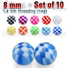 xckbal8 loose body jewelry parts acrylic body jewelry 