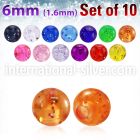 xgtb6 loose body jewelry parts acrylic body jewelry belly button