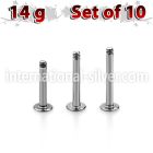 xlb14g loose body jewelry parts surgical steel 316l belly button