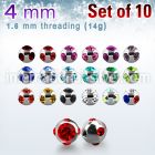 xmjb4 loose body jewelry parts surgical steel 316l belly button