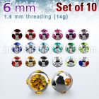 xmjb6 loose body jewelry parts surgical steel 316l belly button