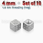 xsdi4 loose body jewelry parts surgical steel 316l belly button