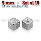 xsdi5 loose body jewelry parts surgical steel 316l belly button