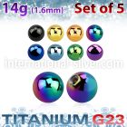 xubt6g loose body jewelry parts anodized titanium g23 implant grade belly button