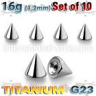 xucn4s loose body jewelry parts titanium g23 implant grade belly button