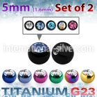 xujbt5g loose body jewelry parts anodized titanium g23 implant grade 