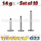 xulb14g loose body jewelry parts titanium g23 implant grade 