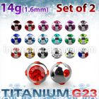 xumjb6 loose body jewelry parts titanium g23 implant grade belly button