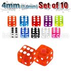 xuvdi4 loose body jewelry parts acrylic body jewelry belly button