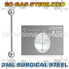 zbbind surgical steel industrial barbell sterilized