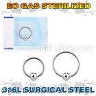 zbcr20 surgical steel captive bead ring eo gas