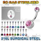 zbn2cg belly rings surgical steel 316l belly button