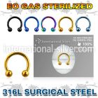 zcbetb sterilized pvd plating steel horseshoe two balls
