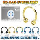 zcbetb sterilized pvd plating steel horseshoe two balls