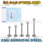 zlbb25 surgical steel labret sterilized