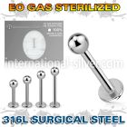 zlbb3 labrets lip rings surgical steel 316l labrets chin