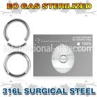 zseg16 sterilized surgical steel segment hoop 16g