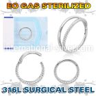 zsgsh12 sterilized steel hinged segment hoop plain twisted