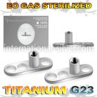 ztsa2 sterilized titanium dermal anchor base 3holes internal