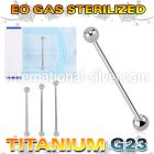 zuindb titanium industrial barbell sterilized