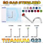 zunsc l shape nose studs titanium g23 implant grade nose