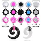 accorf tapers acrylic body jewelry ear lobe