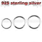 agsel20 seamless segment rings silver 925 nose