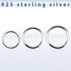 agsel22 seamless segment rings silver 925 nose