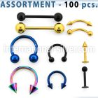 blk89 horseshoes anodized surgical steel 316l belly button