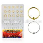 brnhp13 nose hoop silver 925 nose