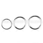 sel20 seamless segment rings surgical steel 316l ear lobe