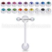 abbajspn straight barbells acrylic body jewelry tongue