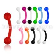 abnevb micro curved barbells acrylic body jewelry eyebrow