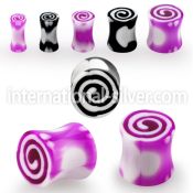 acpd plugs gauges acrylic body jewelry ear lobe