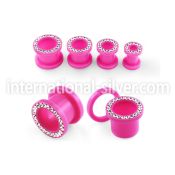 afemp tunnels gauges acrylic body jewelry ear lobe