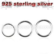 agsel20 seamless segment rings silver 925 nose