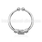 agsep12d fake illusion body jewelry silver 925 septum
