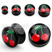 apgche plugs gauges acrylic body jewelry ear lobe