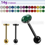 bbmtj4x straight barbells anodized surgical steel 316l tongue