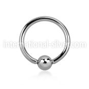 bcr18 hoops captive rings surgical steel 316l nose