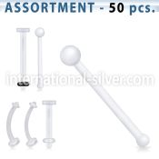 blk119 micro curved barbells bioflex ptfe nose
