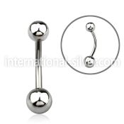 blk195 belly rings surgical steel 316l belly button