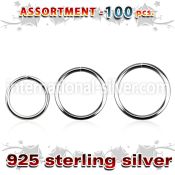 blk515 seamless segment rings silver 925 nose
