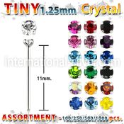 blk525 bend it to fit nose studs silver 925 nose