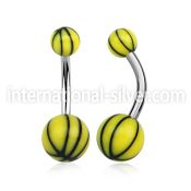 bndxk belly rings surgical steel 316l with acrylic parts belly button