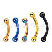 bnetb25 micro curved barbells anodized surgical steel 316l eyebrow