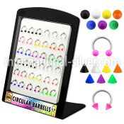 brbjmx2 horseshoes surgical steel 316l with acrylic parts belly button